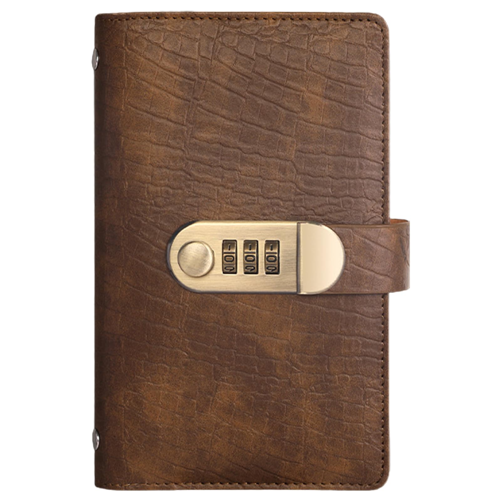 Money Saving Wallet,100 Envelope Savings Challenge with Lock,17.8Γ11cm,for Money Documents Ticket Collection,Both Sides can be Used, and a Total of 100 can be Placed(Brown-Style 2)