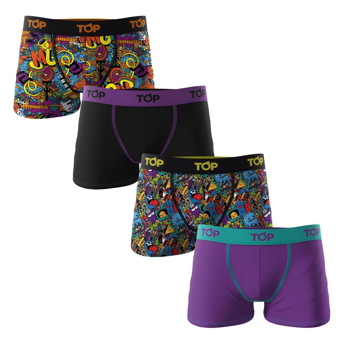 TOP - Boys Cotton Blend Boxer Briefs - Sizes 4 to 16- Soft Comfort Ultimate Flexibility