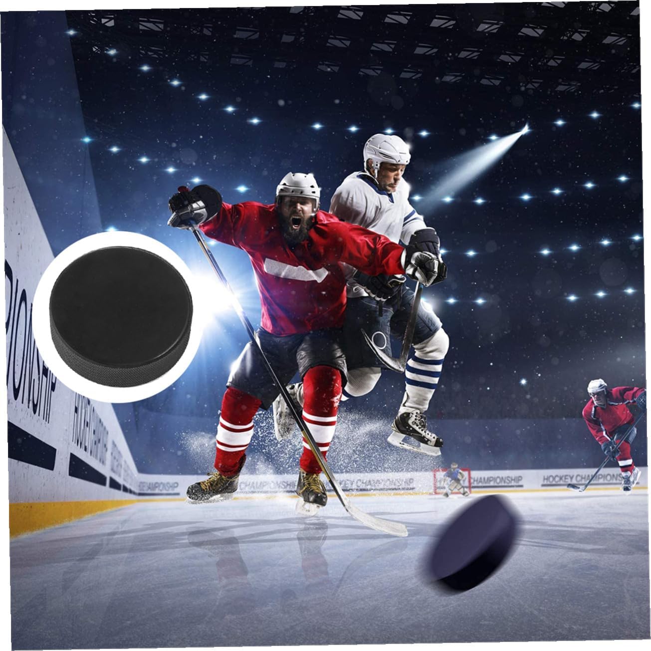 9pcs Ice Hockey Practice Pucks for Boys and Girls Adults Official Regulation Suitable for Rink Training Smooth Texture for Enhanced Stick Handling Skills