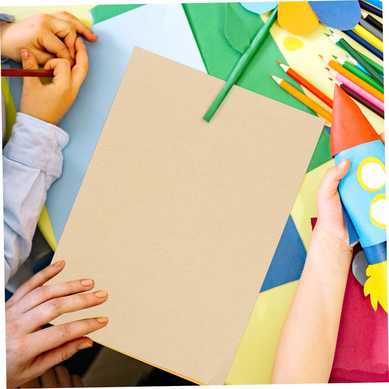 HOODANCOS Cartoncino di Carta Kraft in Fogli di Cartoncino per Rilegatura e Imballaggio Fogli di Carta Kraft in Formato per Scrapbooking e Progetti Fai da Te