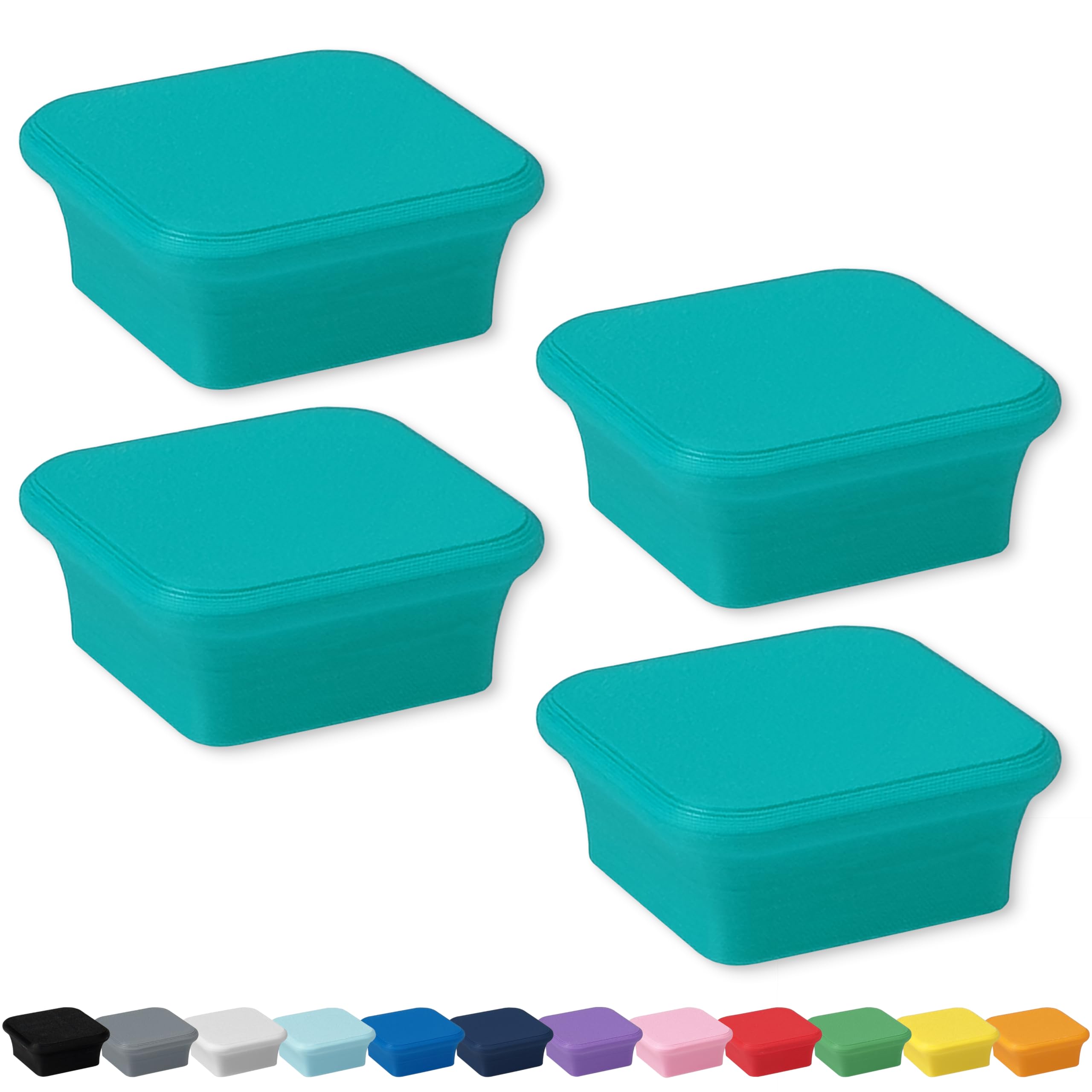 Glassboard Studio Seaside Teal Minibar Magnet - Strong Neodymium Rare Earth Magnets For Fridge, Whiteboard, Locker & Magnetic Glassboards - Crafting & Office Use - Strong Fridge Magnets ( Bar, 4)