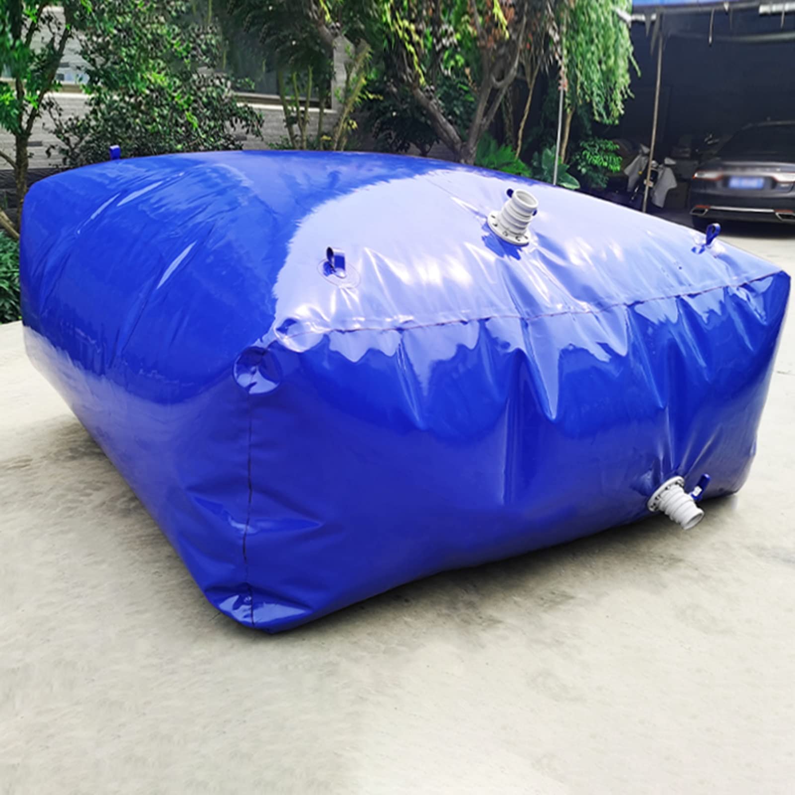 Sacca di stoccaggio dell'Acqua di Emergenza per Barche a Vela Serbatoio dell'Acqua Sacca di stoccaggio dell'Acqua Morbida e Pieghevole per Auto da Turismo,OneColor-2x1x0.5m/1000L/264Gallon