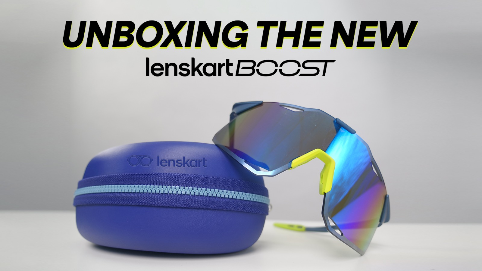 Buy Lenskart Boost Sports Sunglasses | Black Yellow Grey Full Rim