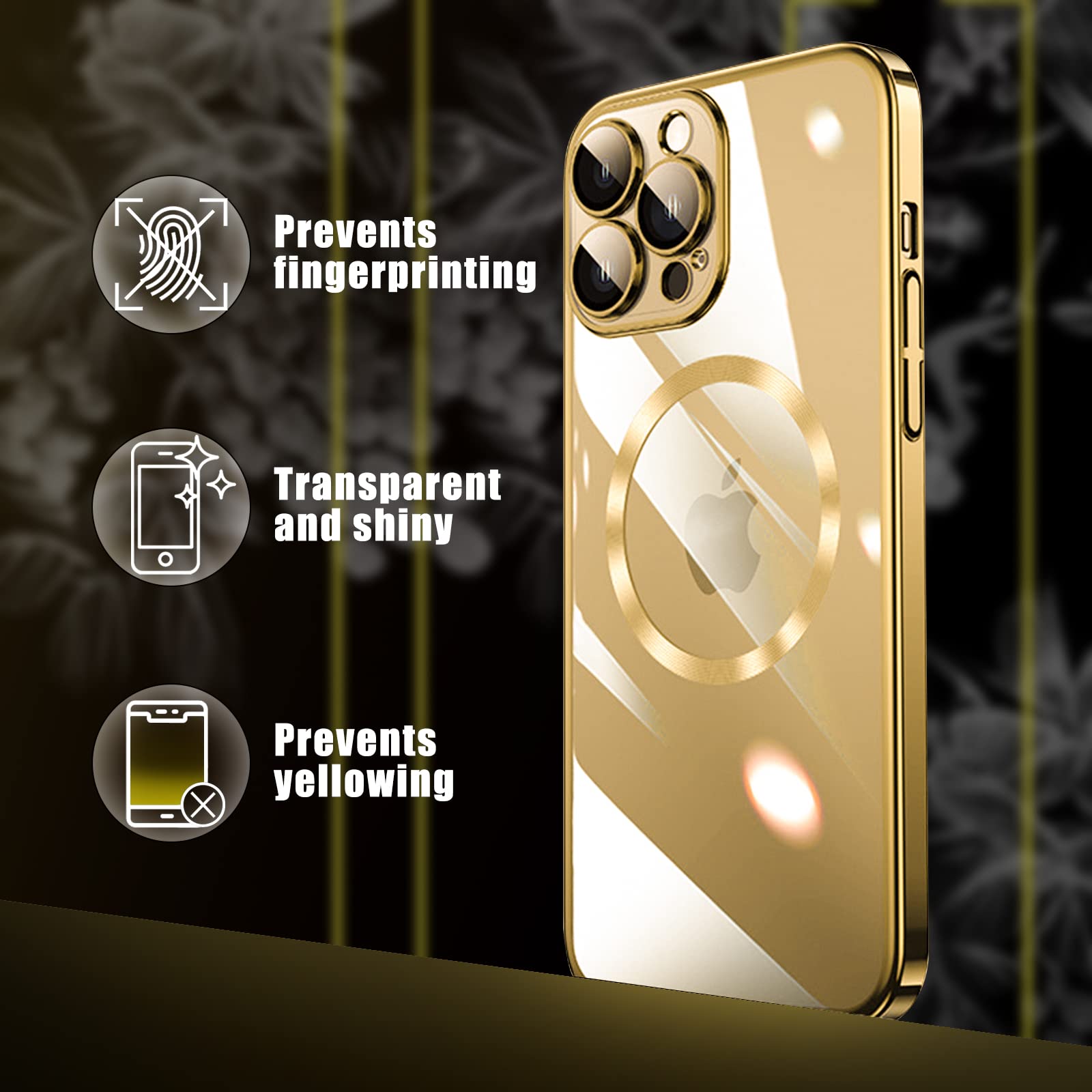 COVER CUSTODIA MAGSAFE MAGNETICA TRASPARENTE PER IPHONE 12 PRO MAX