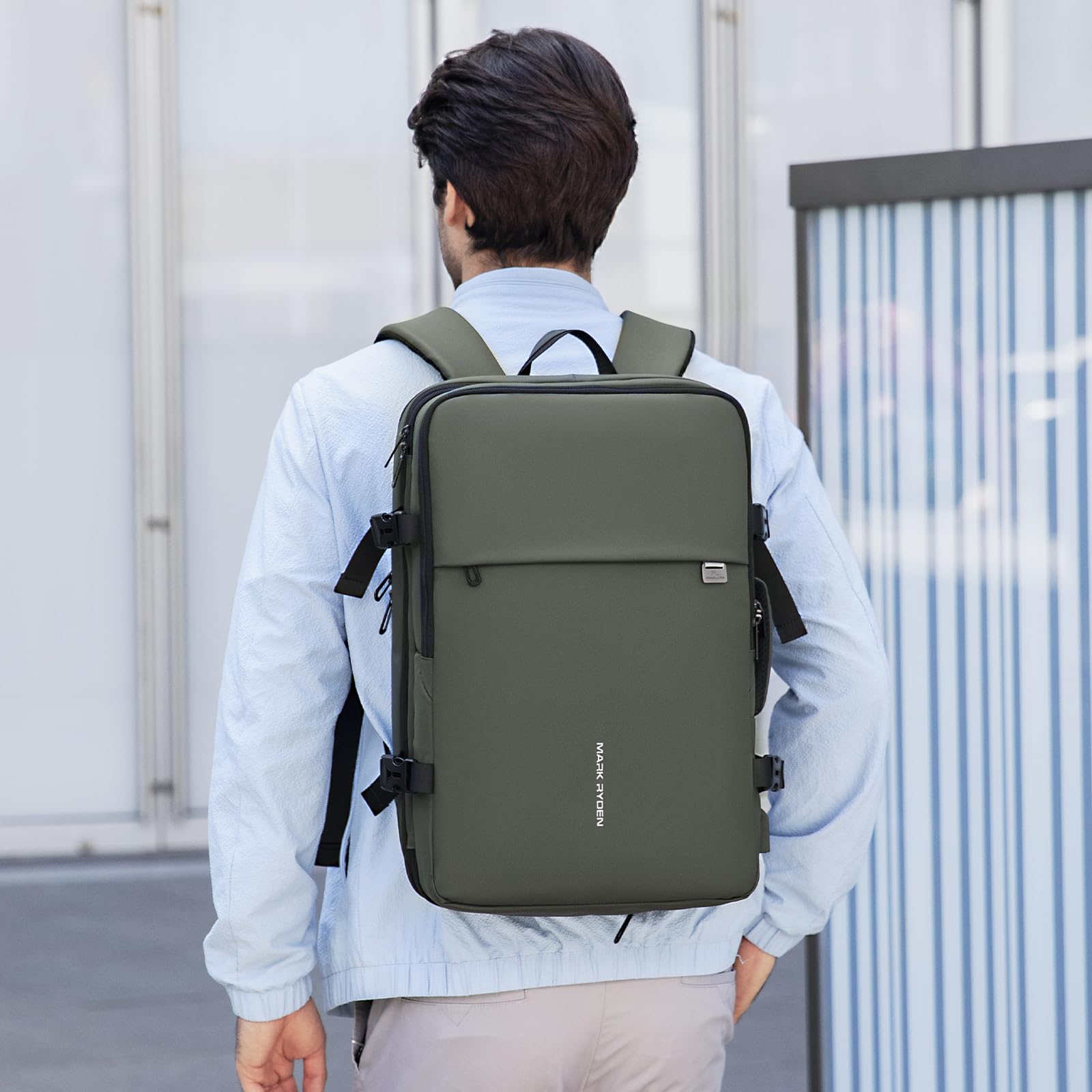 Mark Ryden Sac à dos extensible pour ordinateur portable de 17" 30 à 40 l - Fermeture éclair YKK