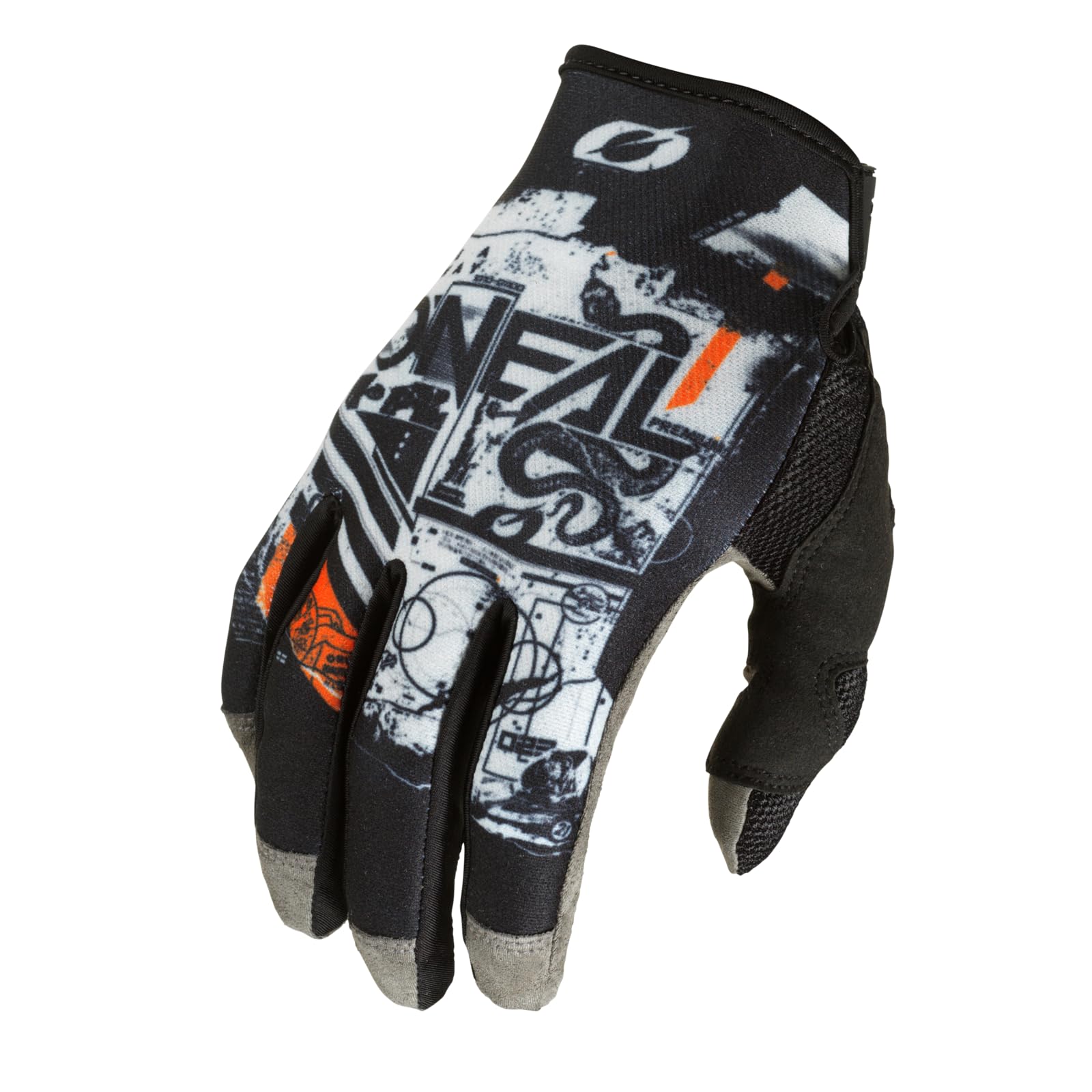 O'NEAL Mayhem Glove Scarz V.22, Nero/Grigio/Arancione, L/9
