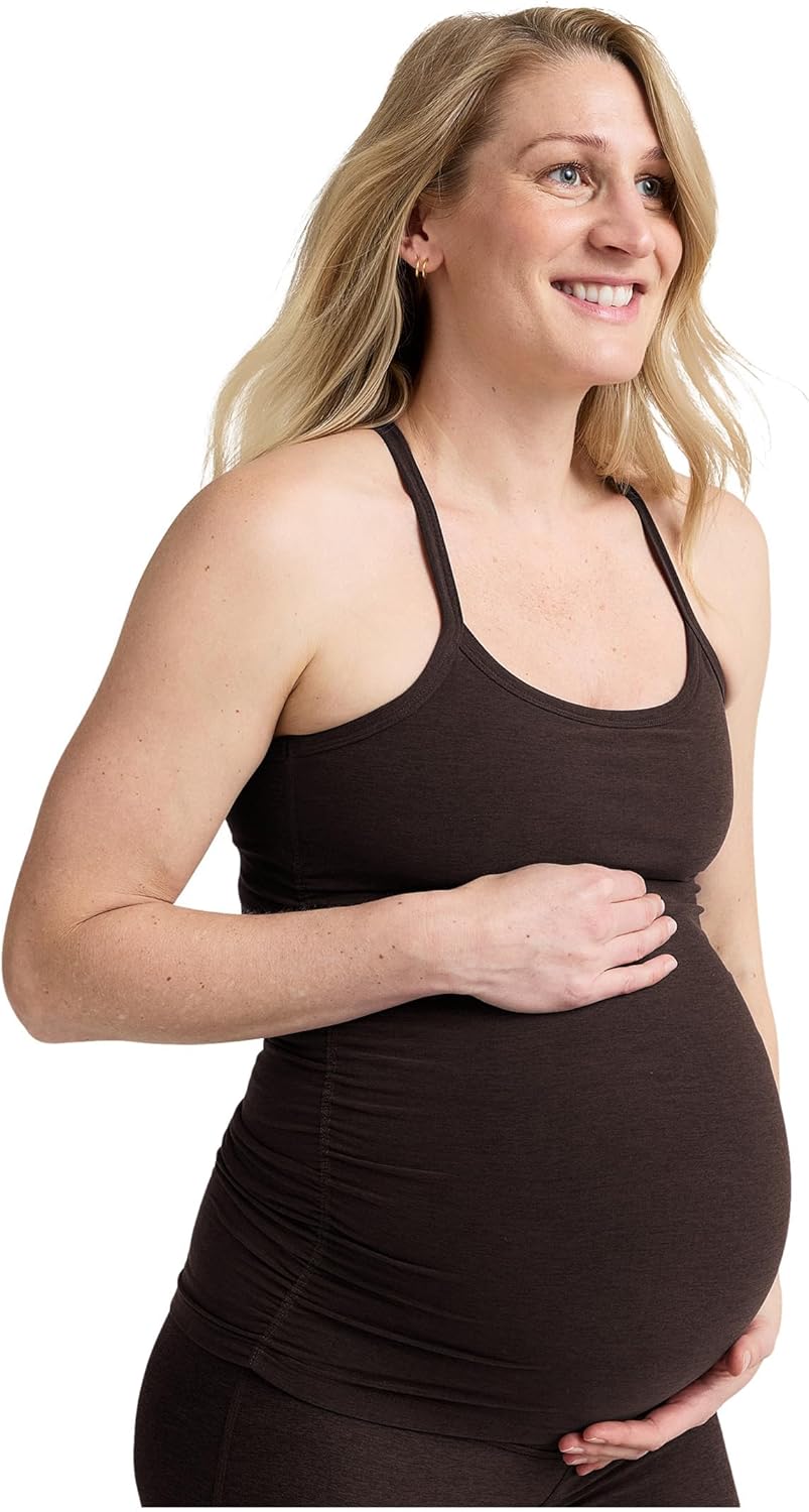 Beyond Yoga Womens Spacedye Keep Your Cool Maternity Slim Racerback T