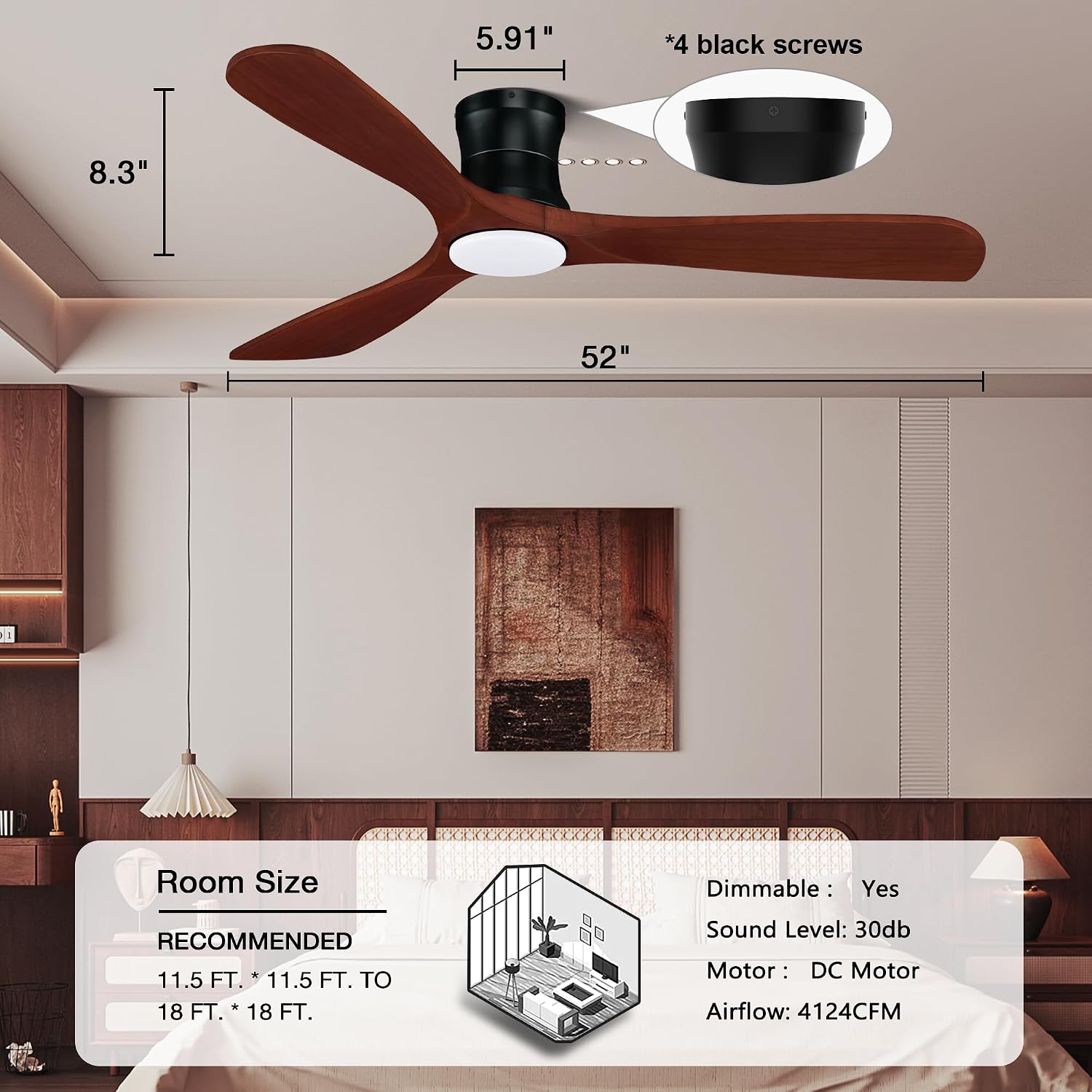 Smartphone app interface for controlling the smart ceiling fan