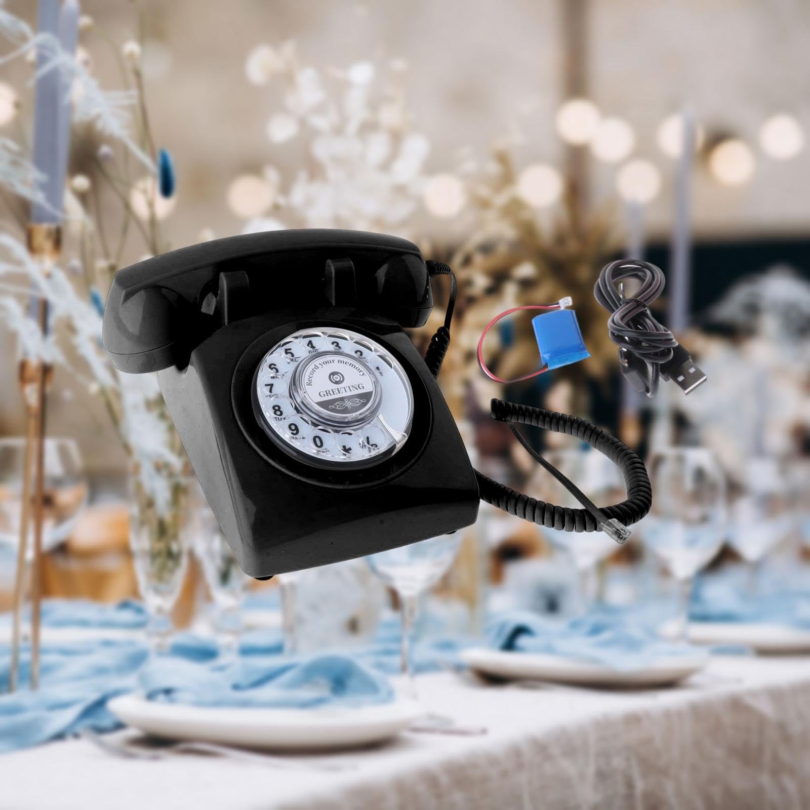 Telefoniczna księga gości biurko telefon materiały ślubne do hotelu spotkanie czarne 24 x 22 x 13 cm