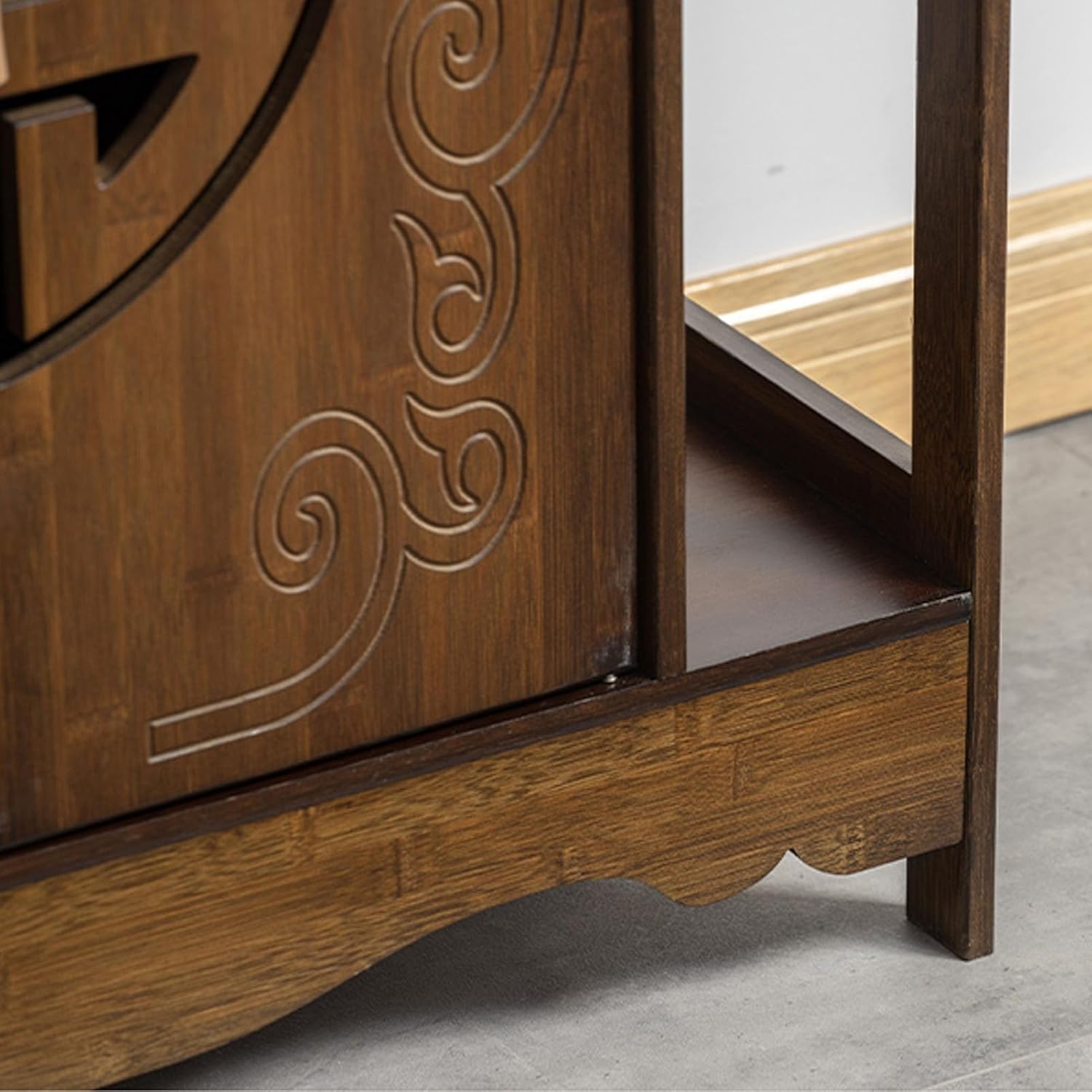 Altar Table, Chinese Meditation Table with Storage, Home Pooja Cabinet, Extended Buddhist Altar, Worship Tables for Living Room(100cm/39.3in)