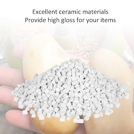 Reusable Ceramic Pellets Triangles Tumbling Media, Rock Tumbling Filler Media for Rock Tumbler Stone Polisher, Jewelry Polishing Buffing Abrasive Material (4mm 500g)
