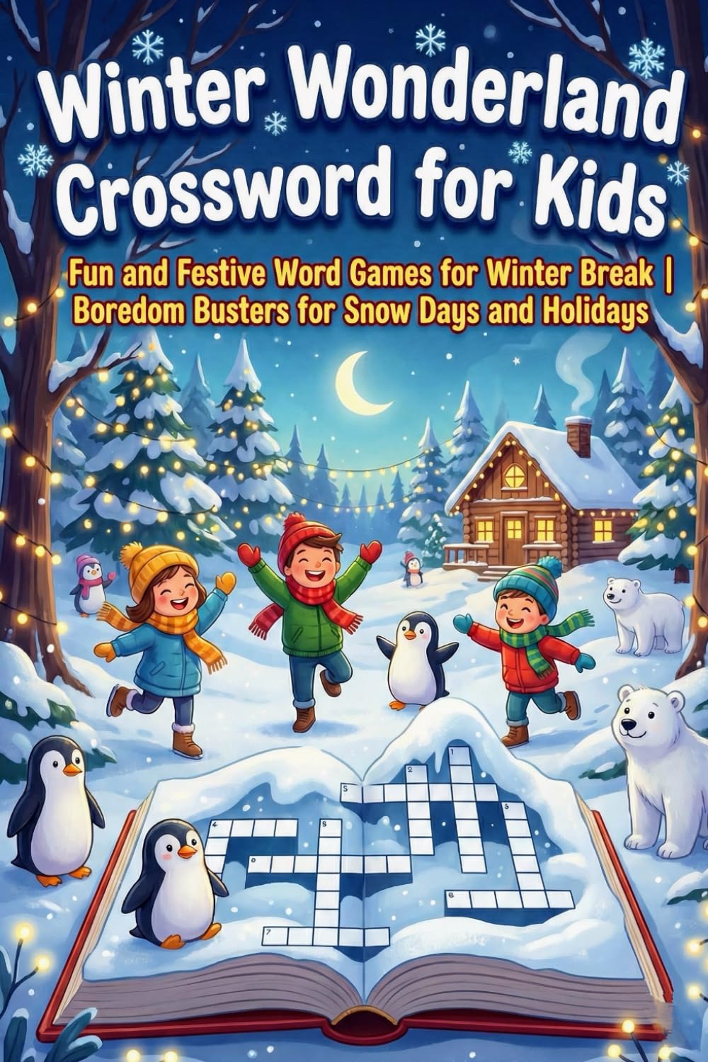 Winter Wonderland Crossword for Kids: Fun and Festive Word Games for Winter Break | Boredom Busters for Snow Days and Holidays