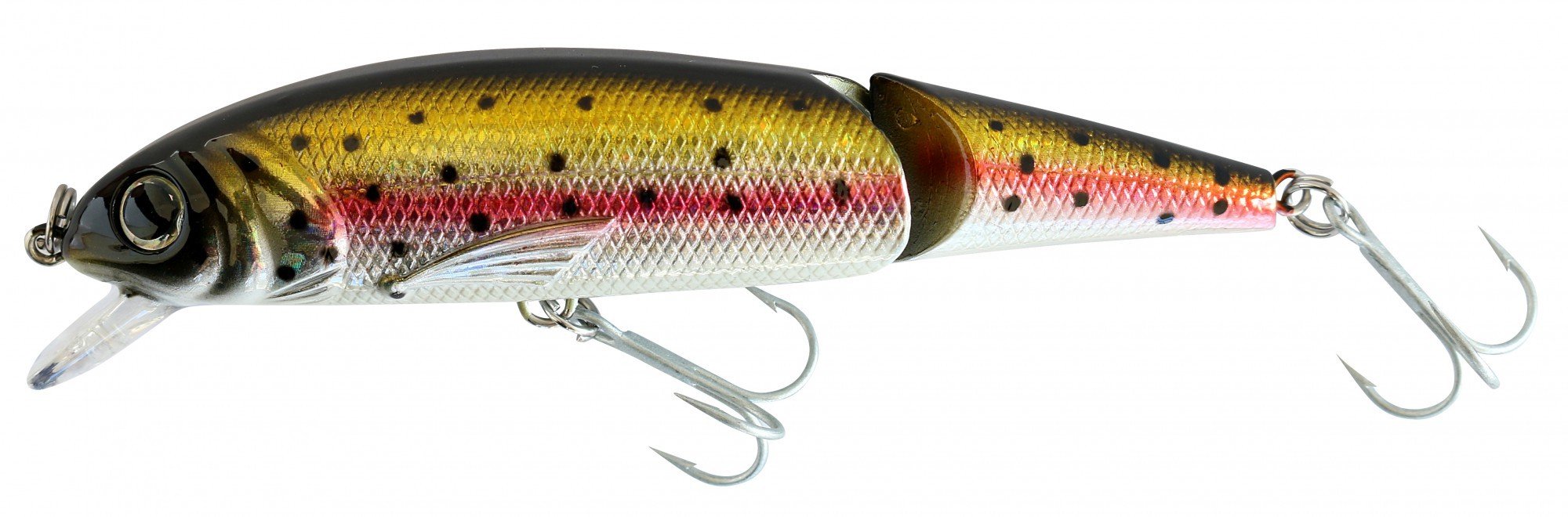 Abu Garcia Tormentor Jointed Floating Lure, Ideal for Freshwater Predators like Trout, Pike, Bass, Zander, Lifelike Action & Vibrant Colours, Rainbow Trout 13 cm