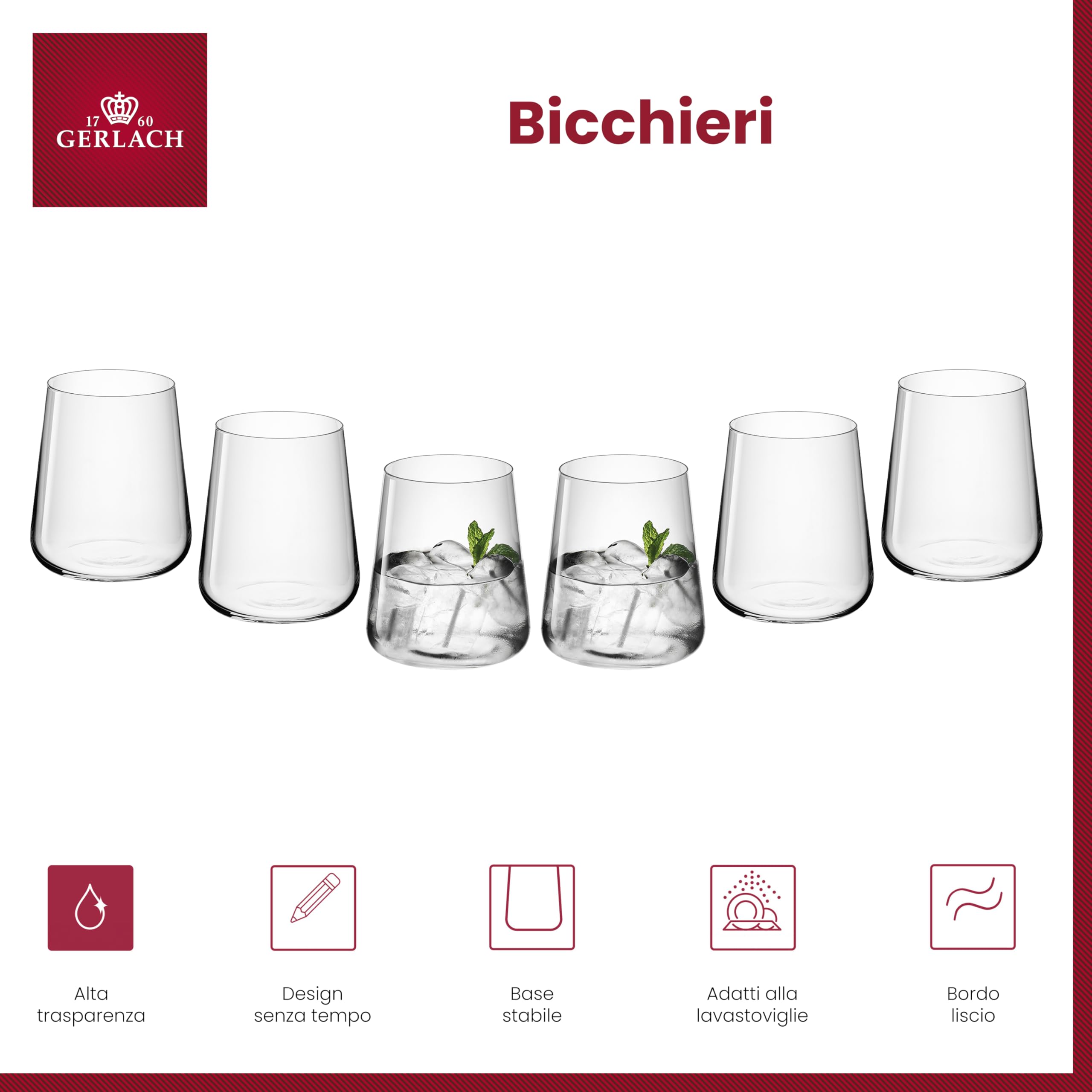 Bicchieri per bevande fredde in cartoncino di fibra vergine bipolitenato TUTTI FRUTTI - Bevande