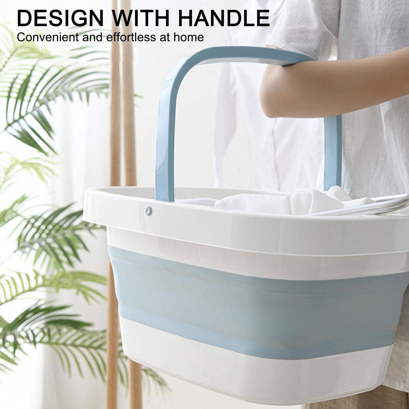 SPA de pies/Masajeador de baño, Baño de pies Masajeador de SPA Bañera de pies Plegable con Rodillos de Masaje, SPA de pedicura Alivio del estrés Ayuda a Dormir Uso doméstico