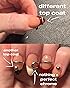 JODSONE 2pcs Metallic Nail Art Gel Liner Gold Mirror Chrome and Silvery 3D Effect Gel Nail Polish Thin Brush Metal Painted DIY at Home Salon Quality