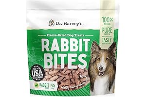 Dr. Harvey's Rabbit Bites Freeze-Dried Dog Training Treats