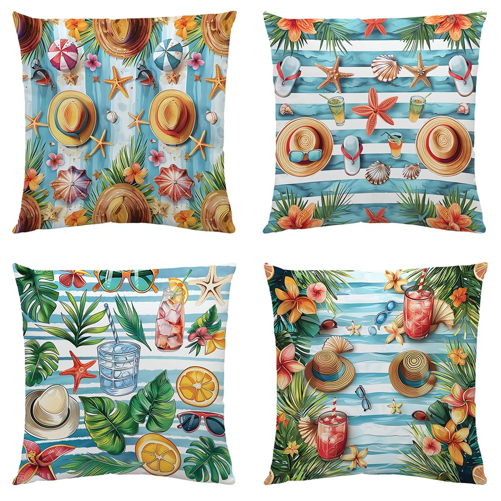 Coussin canapé rayures bleues 60x60 pour salon et chambre