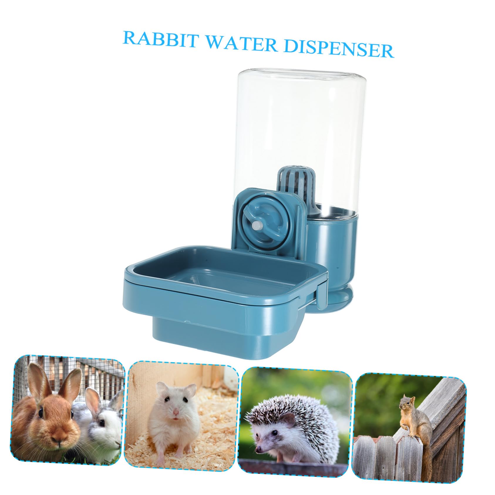 Hohopeti Distributore Liquido per Animali di Ridotta Bottiglia Antigoccia da Appendere per Gabbie Conigli e Criceti Serbatoio Capacità Media Facile da Pulire e Ricaricare Resistente e