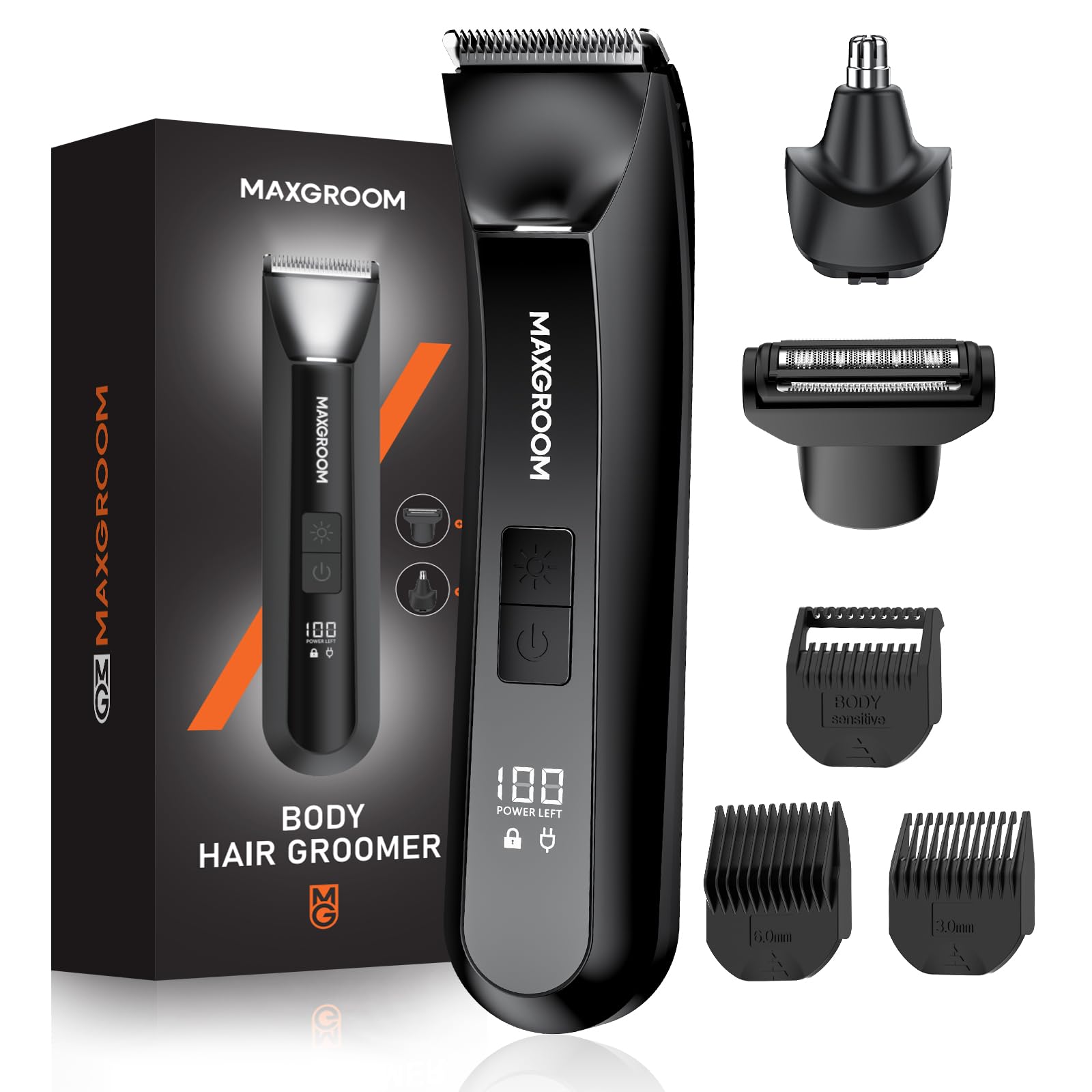 MAXGROOM Manscape Trimmer for Man, 3-in-1 Electric Razor for Ball