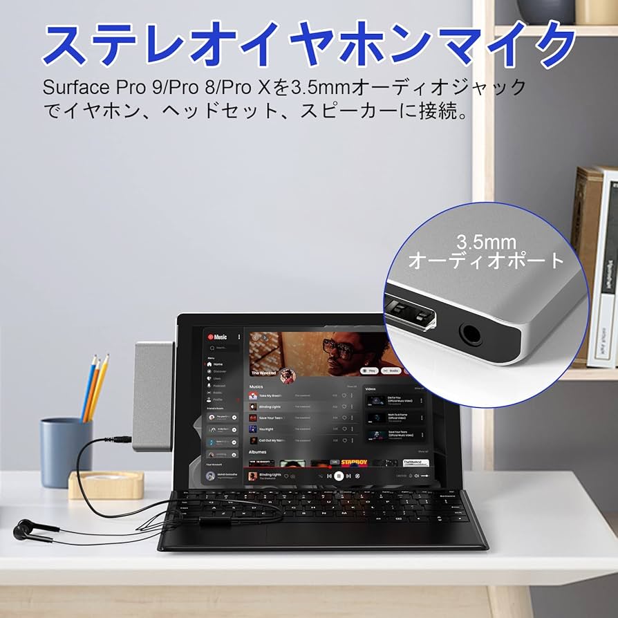 Amazon.co.jp: Surface Pro 9/10/11 USB ハブ USB-C Thunerbolt
