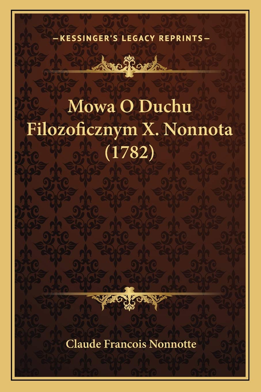 Mowa O Duchu Filozoficznym X. Nonnota (1782)
