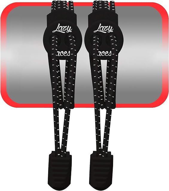 LAZY LACES Elastic No Tie Lock Shoelaces for Sports, Walking, Trekking & Running | Toddlers, Kids, Adults, Elderly, Disabled & People with Low Mobility
