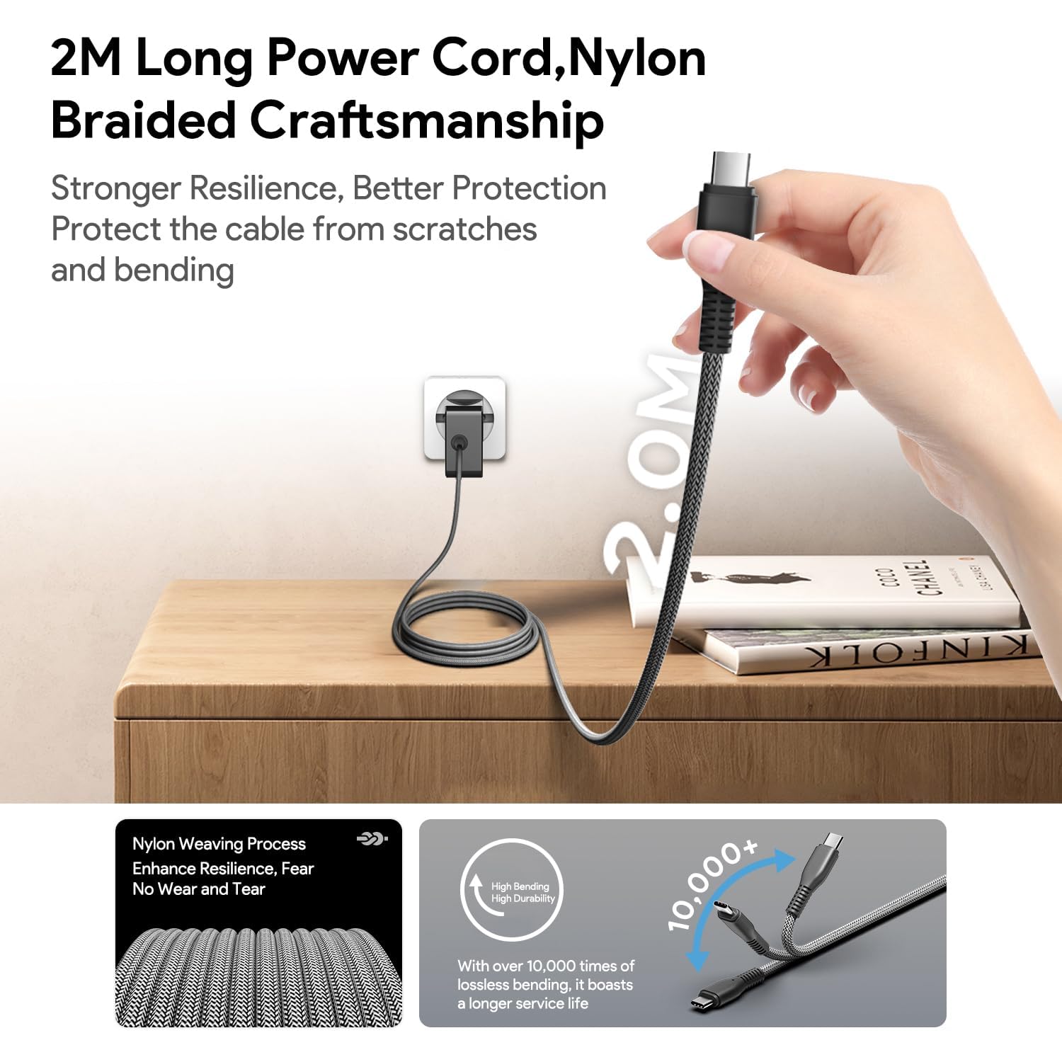 HKY 65W Caricatore USB C PD Fast Charger per DJI Avata, Neo drone, DJI Mini 4K, Mini 3 Pro, Mavic 3 Pro Cine,Mavic 3 Classic,Air 3 Fly,RC 2,Avata 2,Goggles 2,Osmo OM6/OM5 Pocket 3 Type C AC Adattatore