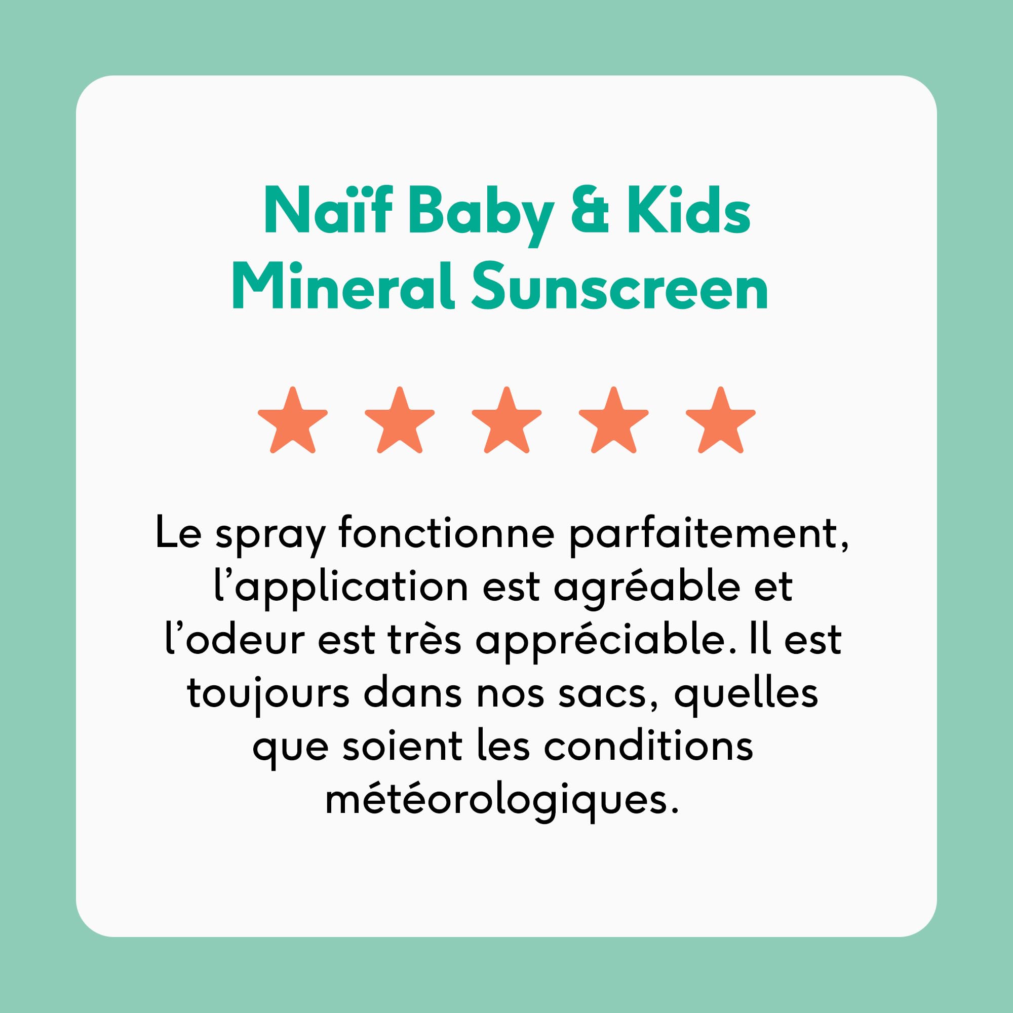 Naïf - Spray Solaire Minéral - pour Bébé & Enfant - 0% Parfum - SPF 50 - Spray sans octocrylène - Protection UVA et UVB - Résistant à l'eau - Testé dermatologiquement - Sans microplastique - 100 ml
