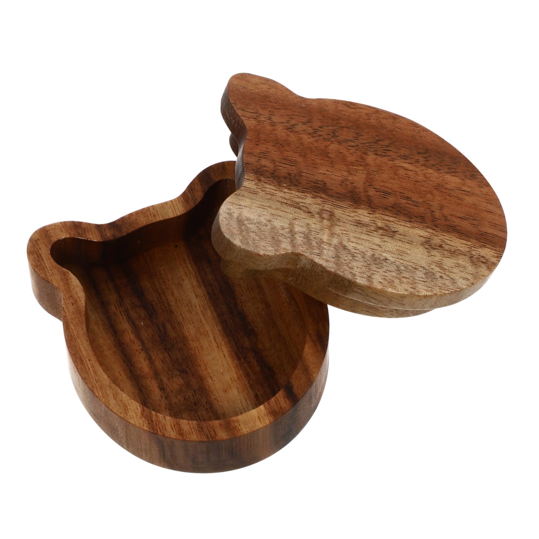 LIOOBO Handmade Wooden Guitar Pick Storage Box Durable Organizer for Guitarists Music Lovers Smooth Finish Elegant Wood Color for Guitar Picks Accessories