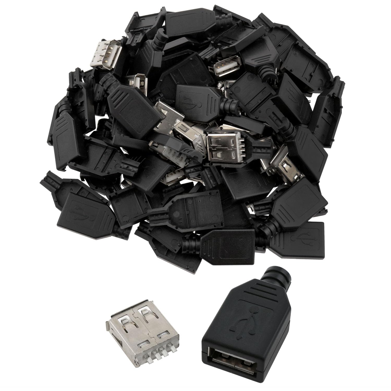 uhawokawページです USBコネクター用シェル: ケーブル・コネクター 秋月電子通商