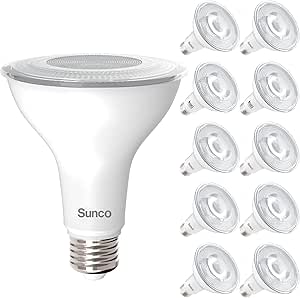 Sunco PAR30 LED Bulbs 10 Pack – 11W, 75W equivalent