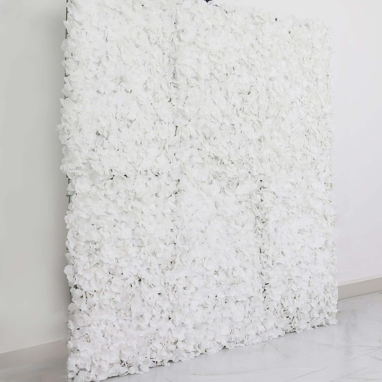 Efavormart 4 PCS White Silk Hydrangea Flower Mat Wall Wedding Event Decor for DIY Centerpieces Arrangements Party Decorations