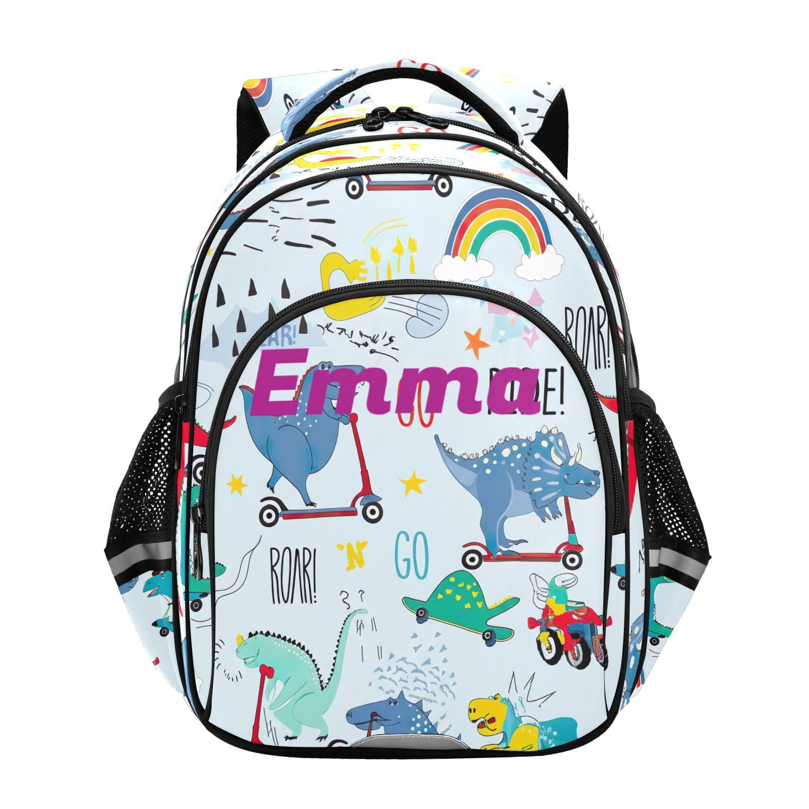 Mochila escolar de dinosaurios personalizada para niños de primaria 8