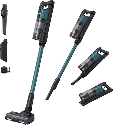 Hoover HF3 Core Aspiradora Sin Cable, 110 AW de Potencia, 60 min de autonomía, tecnología Anti‑Twist, Cepillo multisuelos de Doble Borde, diseño versátil, QuickPark, Formato portátil [HF3CZ10H]