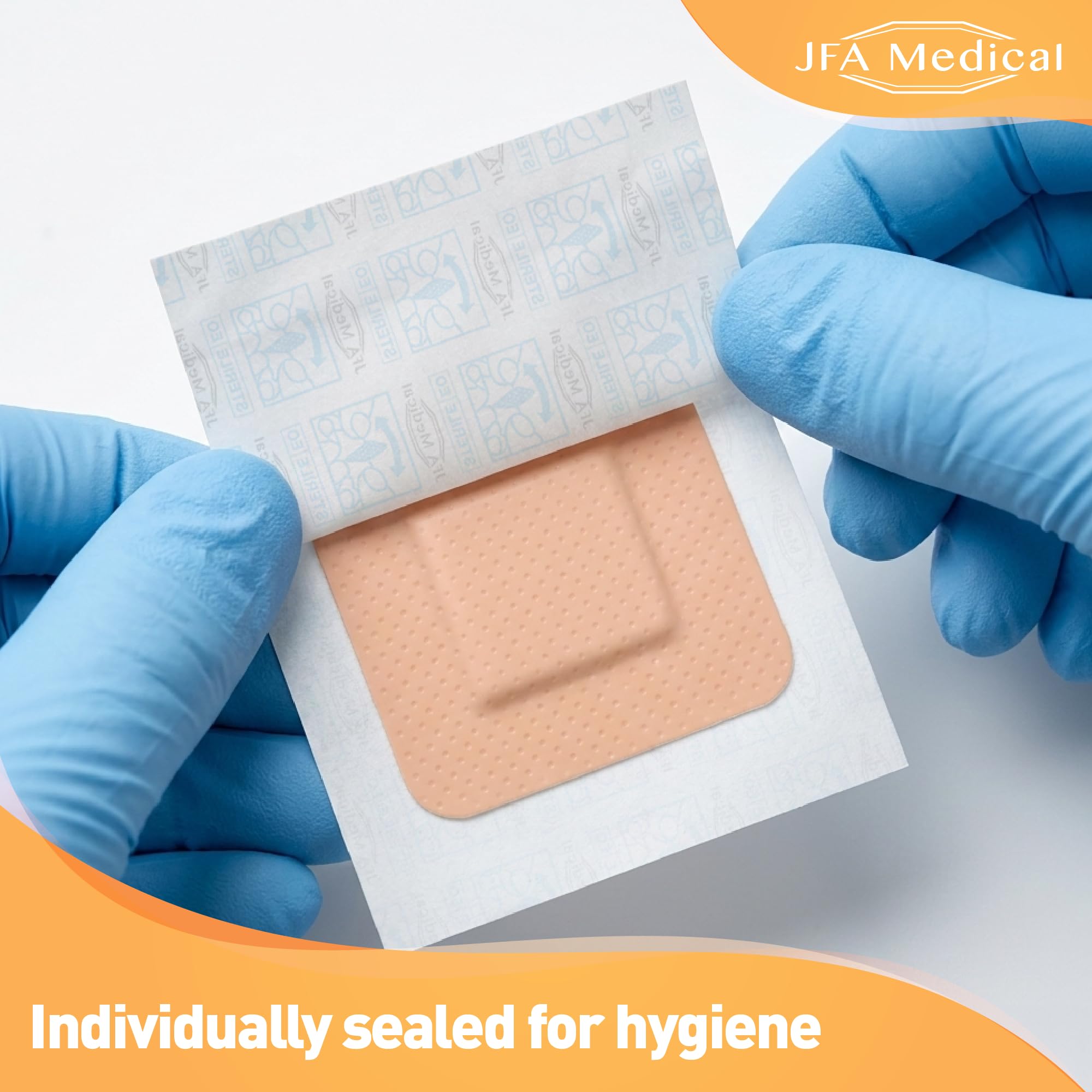 JFA Medical Waschfeste Heftpflaster 100 Stück – Set mit 6 Größen, Hypoallergen & Latexfrei, Sortiertes Pflaster Sortiment