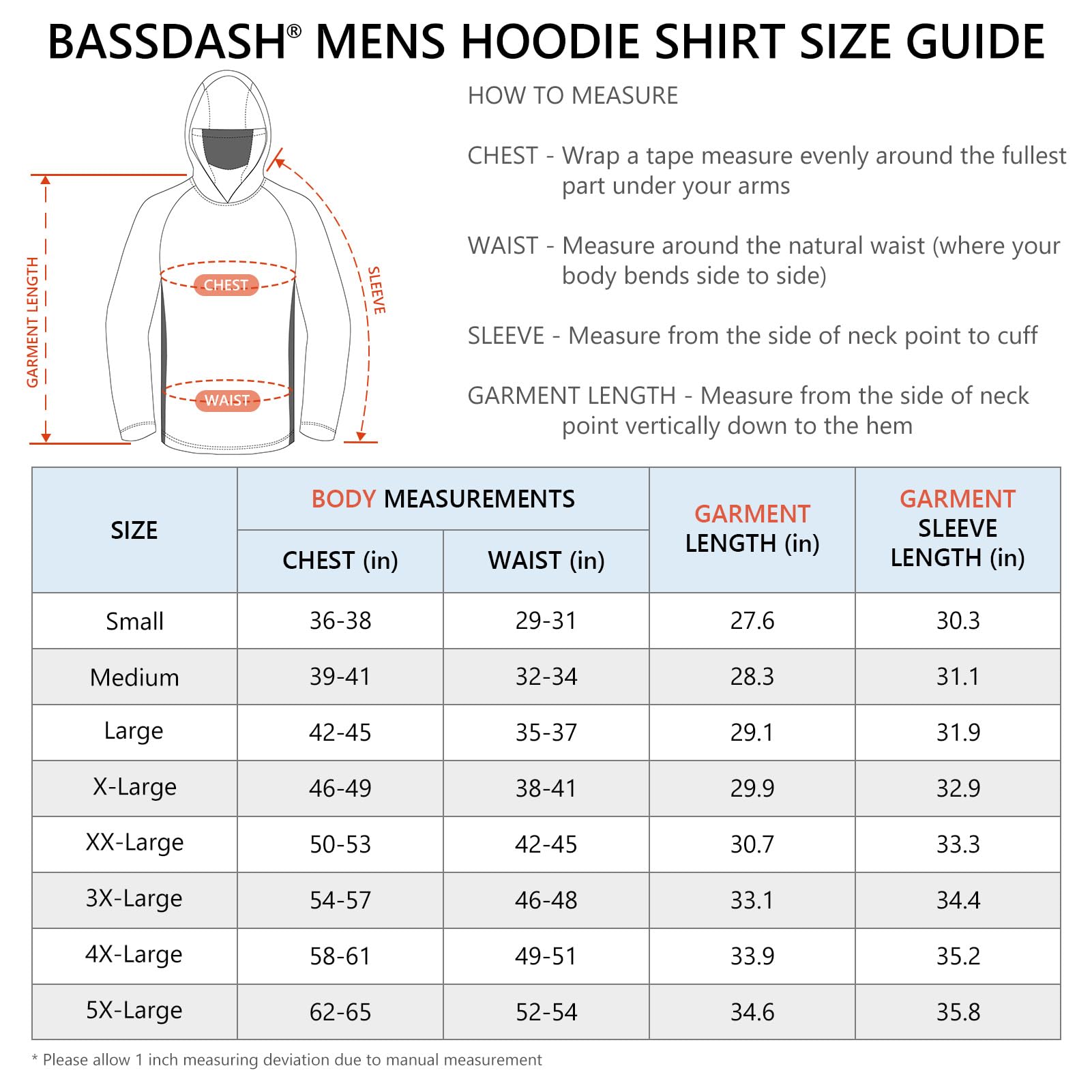 Bassdash Sudaderas con Capucha para Hombre Protección Solar UPF 50+ con Máscara de Manga Larga Cuello Camiseta para Pescar Caminatas