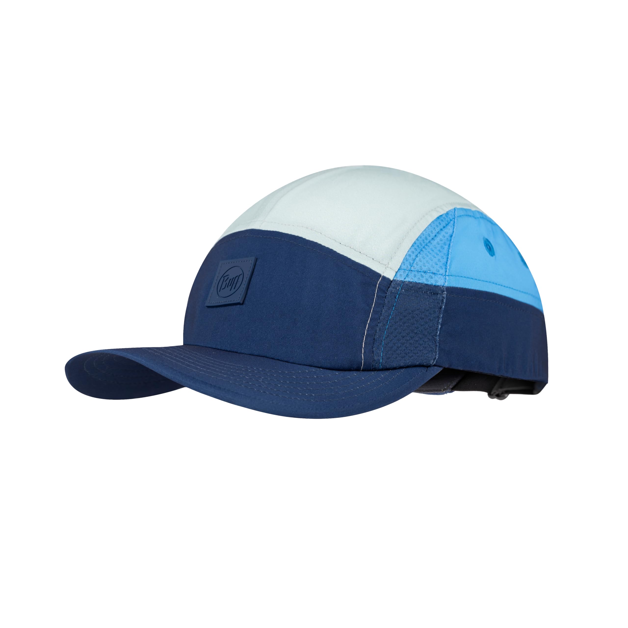 Buff®| Cap 5 Panel Go Men, Women, Adults, Flexible, UPF50, Adjustable, Sustainable, Lightweight, Running, Recycled Materials, Comfortable S/M Blue