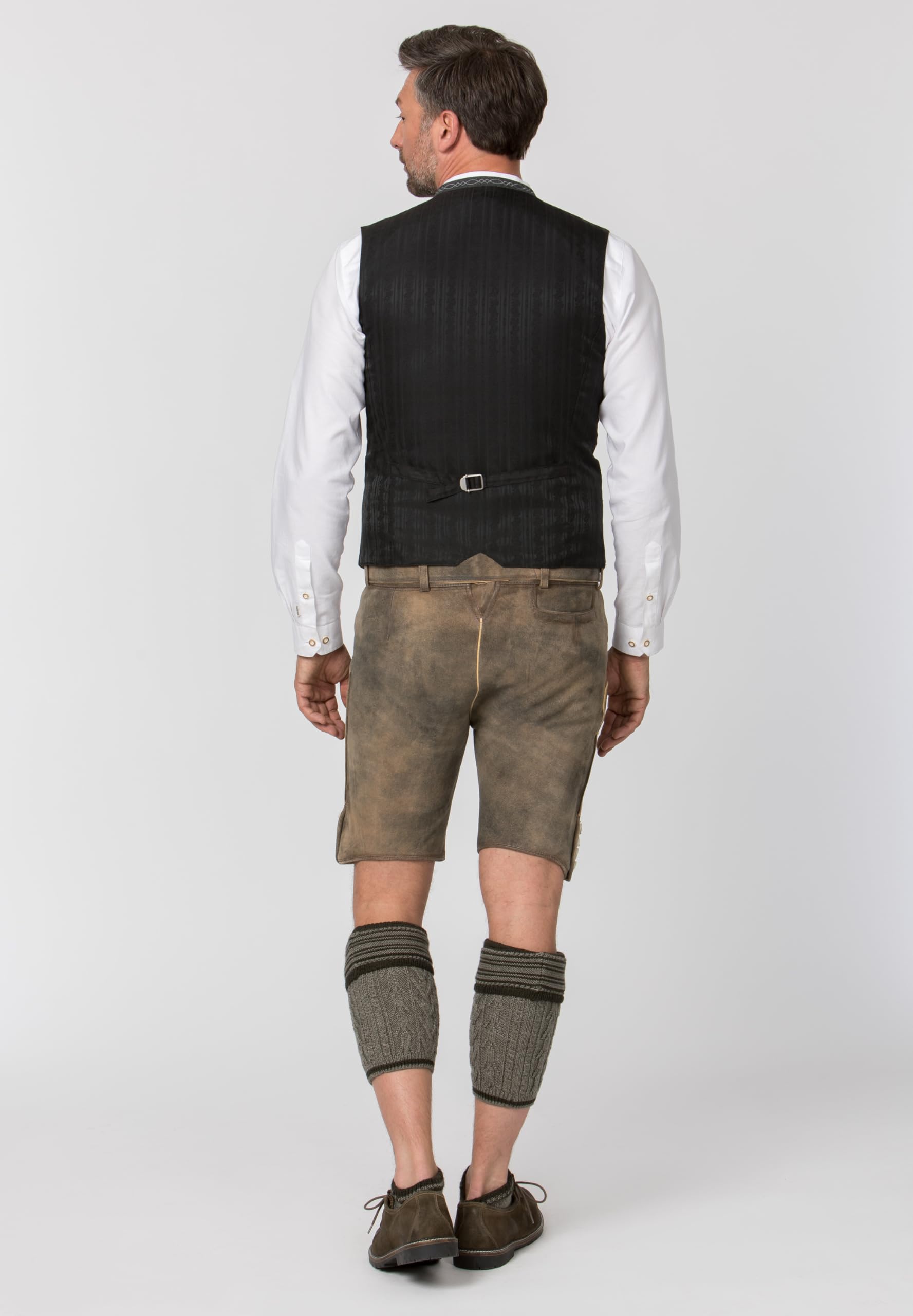 Stockerpoint Herren Trachtenweste Lorenzo I Größen 46-64 I Traditionelle & hochwertige Weste mit verstellbarem Riegel I Perfekt für Trachten & Festlichkeiten