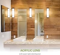 Vista 6 de ASD LED 24" Vanity Flush Mount Light Fixture, Linear Bathroom Lighting Bar 3CCT, Dimmable, Energy Star, ETL Listed 25W 1950LM 3000-5000K 120V