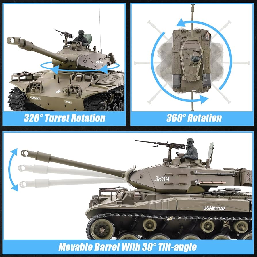 Amazon.com: Ferthor Fun Heng Long 1/16 Scale RC Tanks,Remote