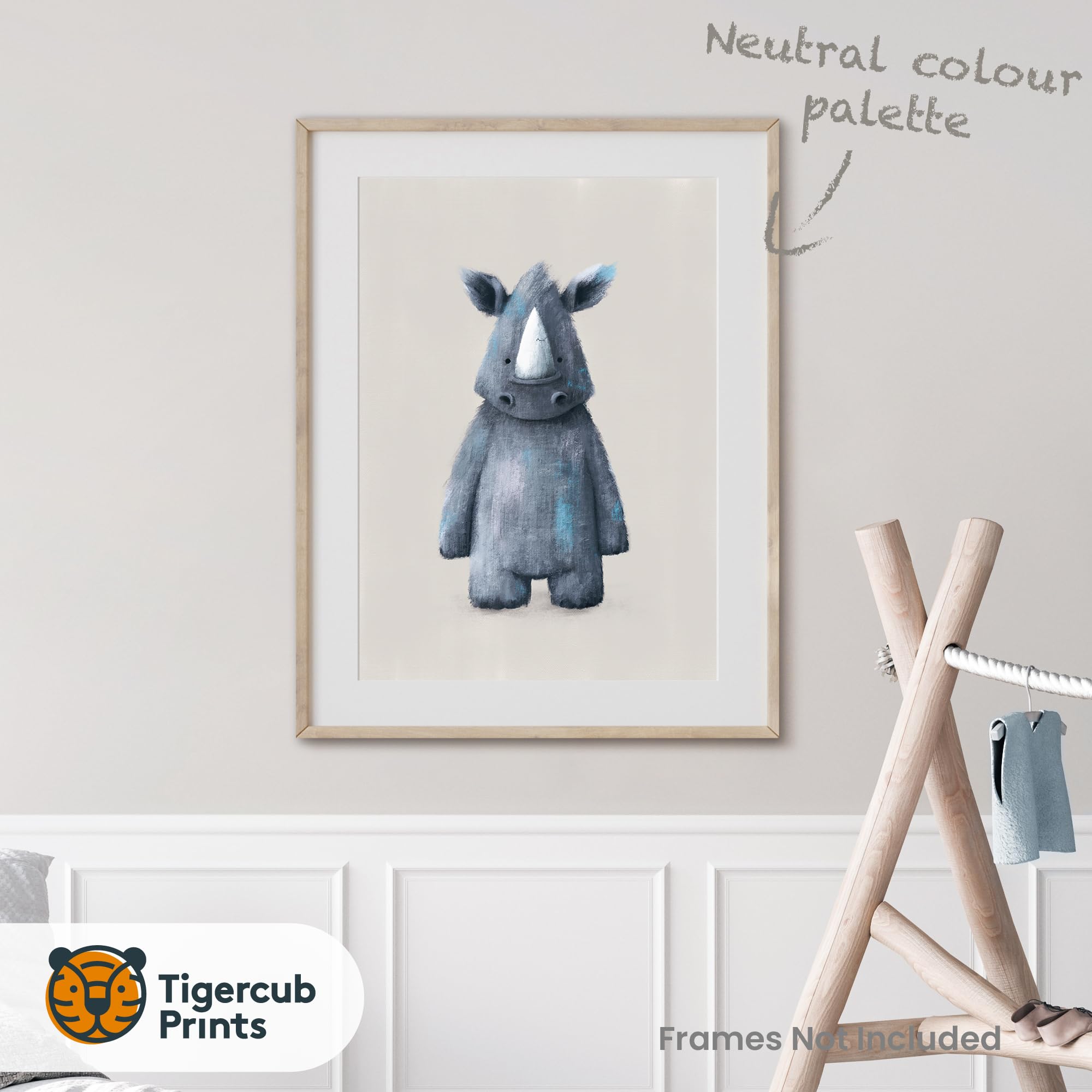 Tigercub Prints Jungle Safari Animal Nursery Prints, A4 - Set of 3 - Image 4