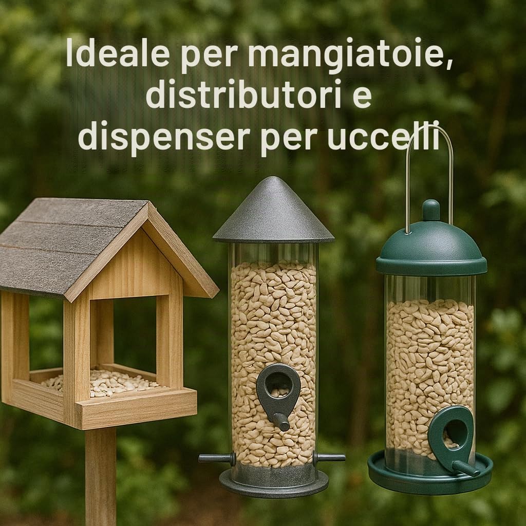 GiDeli Mangime per uccelli, semi di girasole, pelati, 30 kg, colore naturale, alimentazione per uccelli