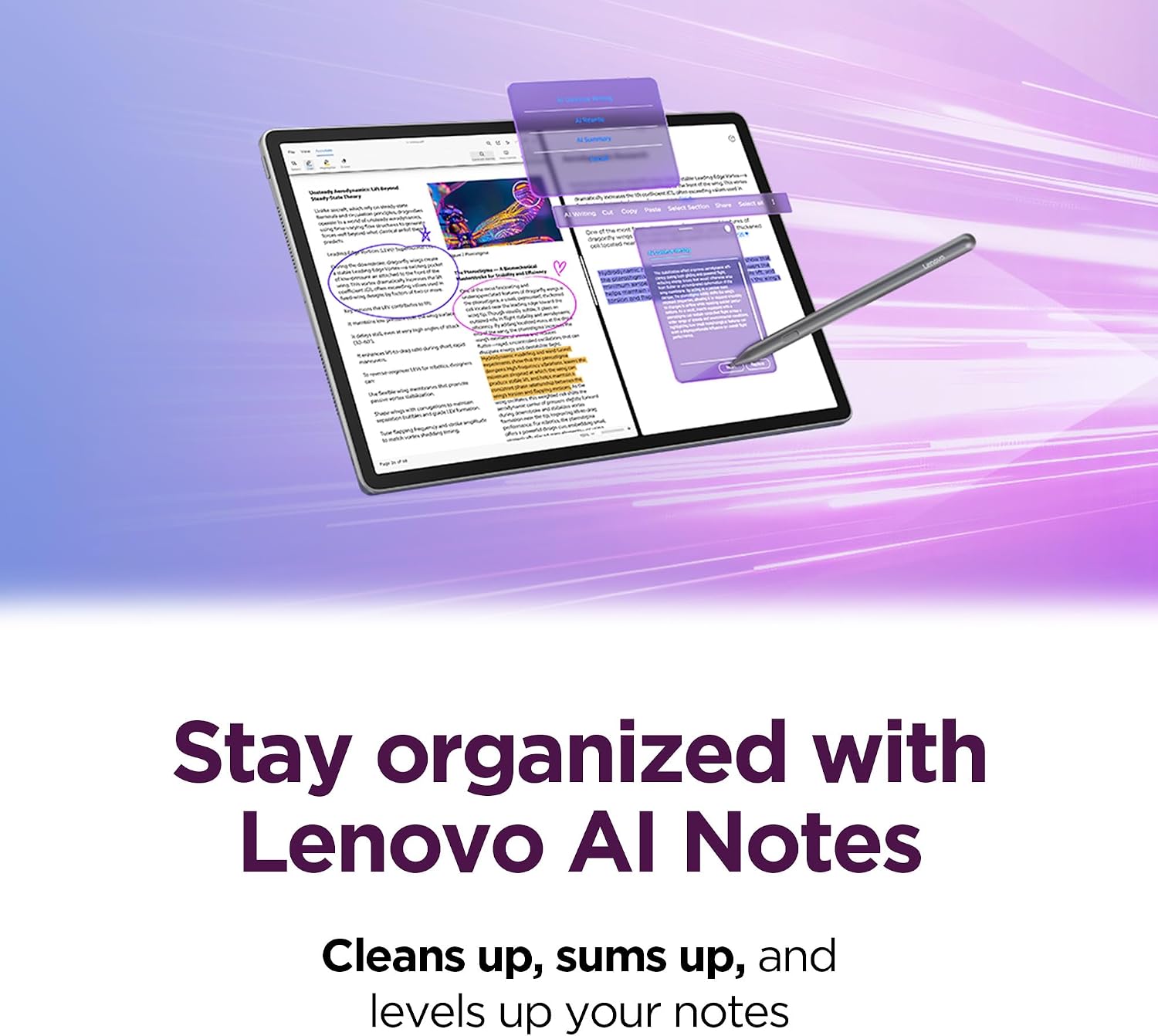 Lenovo Idea Tab Pro Gen 2 Tablet + Pen & Folio Case - 13″ 3.5K IPS Touchscreen Display - 144Hz - Qualcomm® Snapdragon® 8s CPU - 8GB Memory - 128GB Storage - Integrated Qualcomm® Adreno™ 825 GPU image 5