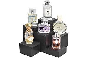 MOOCA Wooden 6 Pcs Square Risers for Display Jewelry and Accessories Display...