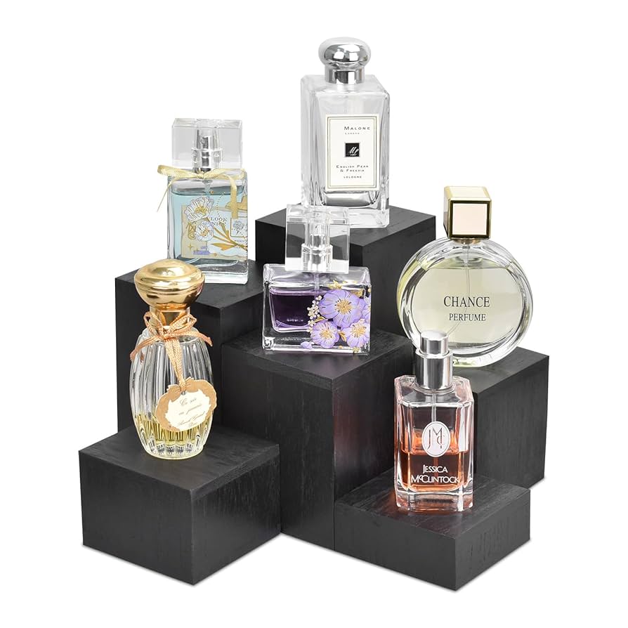 Mooca Wooden 6 Pcs Square Risers For Display Jewelry And