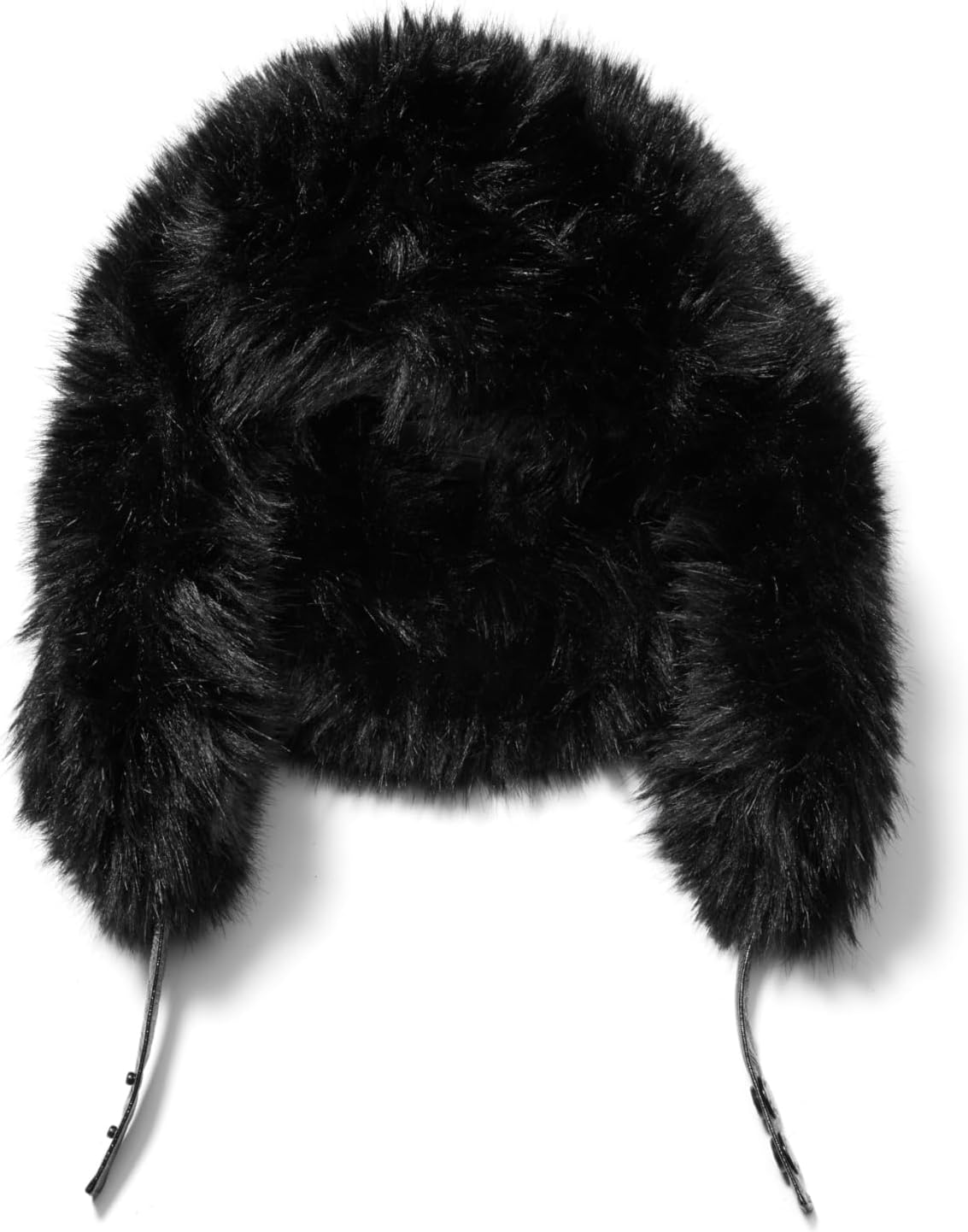 Michael Kors Women's Faux Fur Trapper Hat, Black/Black, One Size