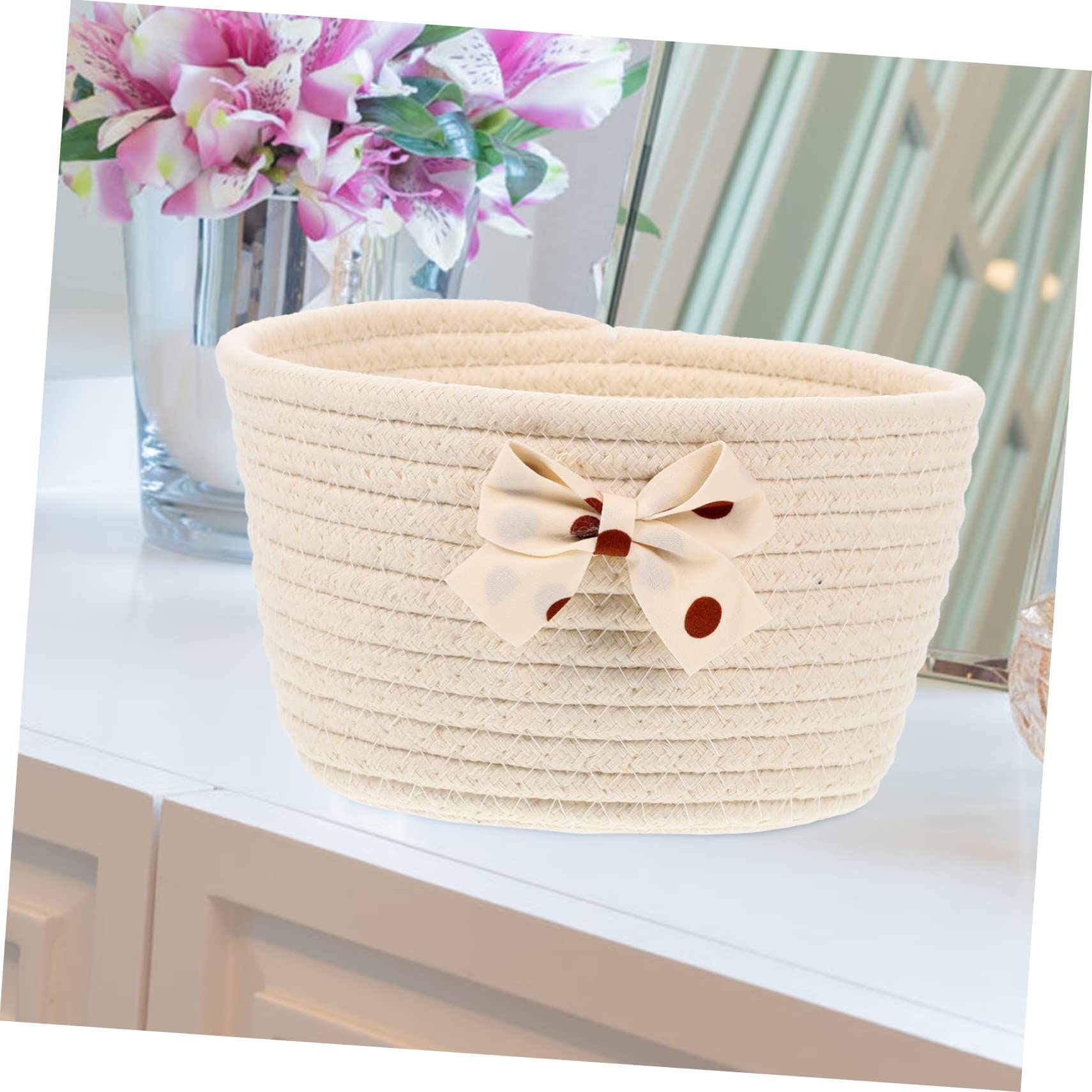 Alipis 3pièces Panier De Rangement Corde Design Nœud Panier Décoratif Pour Chambre Salon Et Organisation Maison Pour Vêtements Jouets Et Accessoires