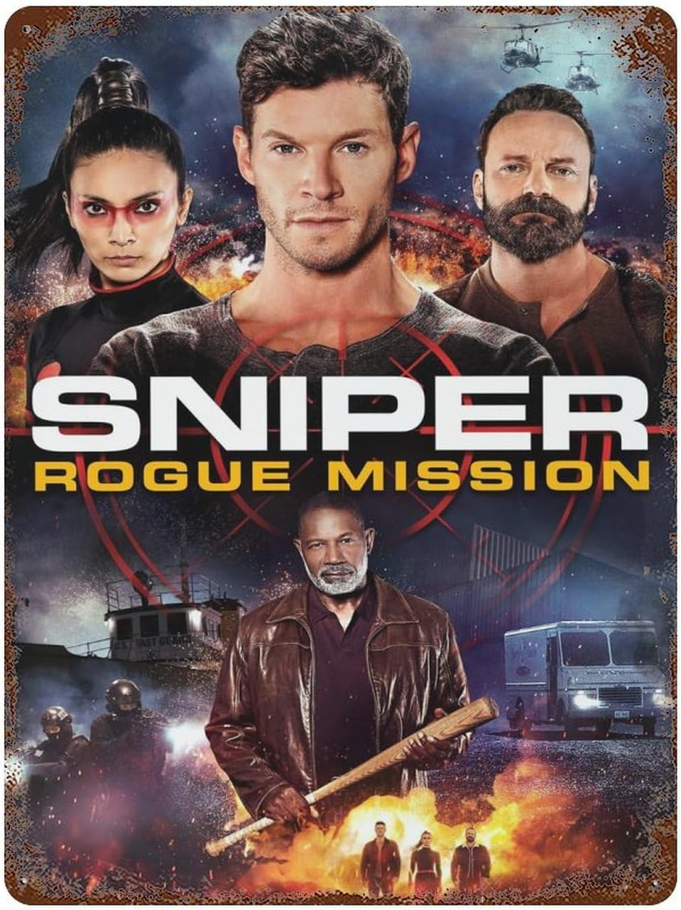 Movie Sniper Elite Secret Mission Poster Wall Decor Art Metal Tin Poster Modern Home Decor Art Metal Poster Home Bar Shop Decorations Vintage Sign Gift 15.7"x11.8"