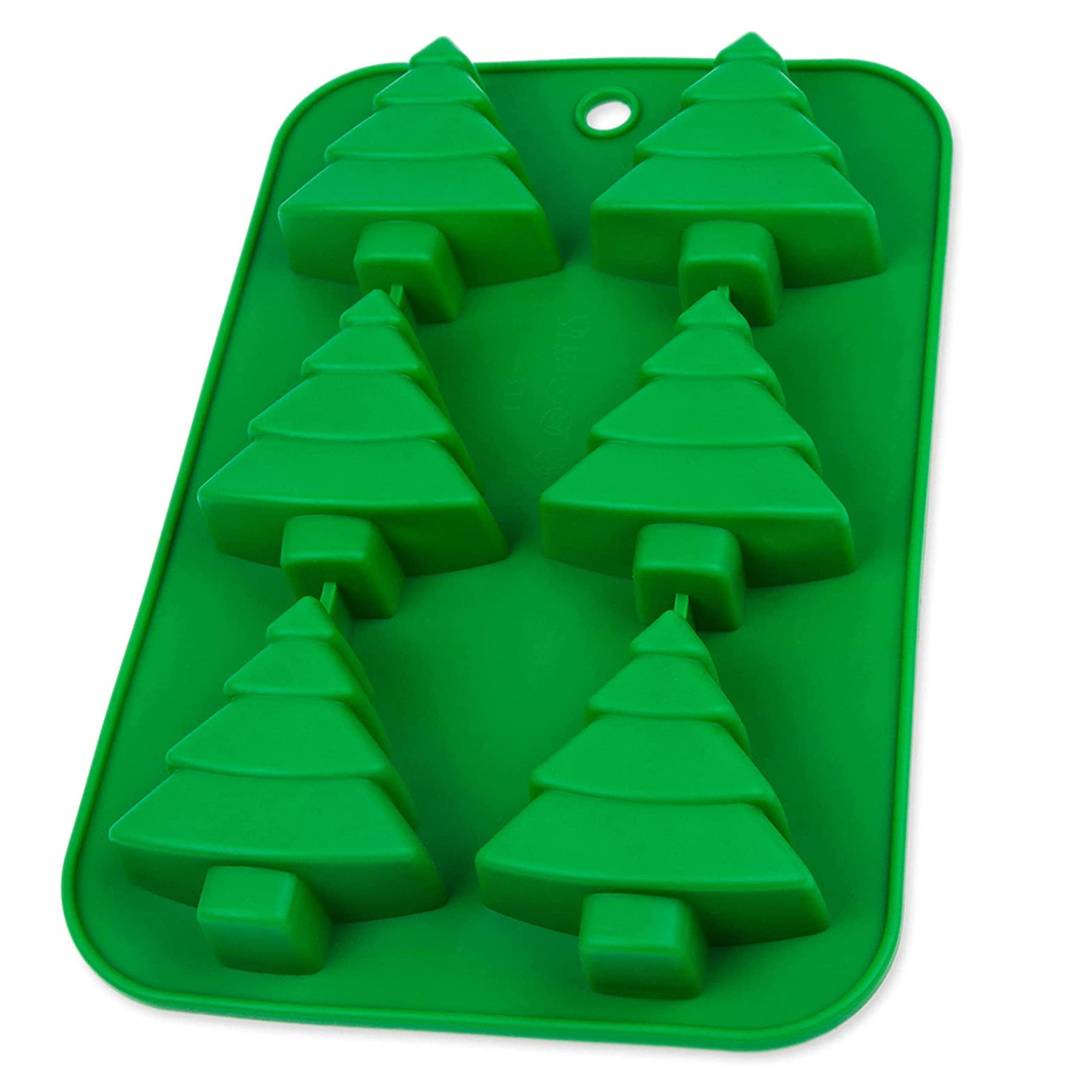 Moule en silicone pour muffins, brownie, cupcakes, gâteaux de Noël, Noël, Saint-Nicolas, gâteau, moule en silicone, moule à muffins, moule en cire, couleur : vert